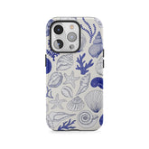 Indigo Seashell Sketches