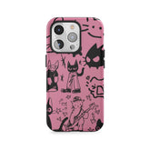 Pink Sketchy Cat Chaos