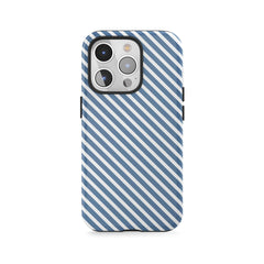 Blue Diagonal Stripes