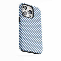 Blue Diagonal Stripes