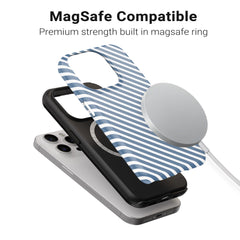 Blue Diagonal Stripes